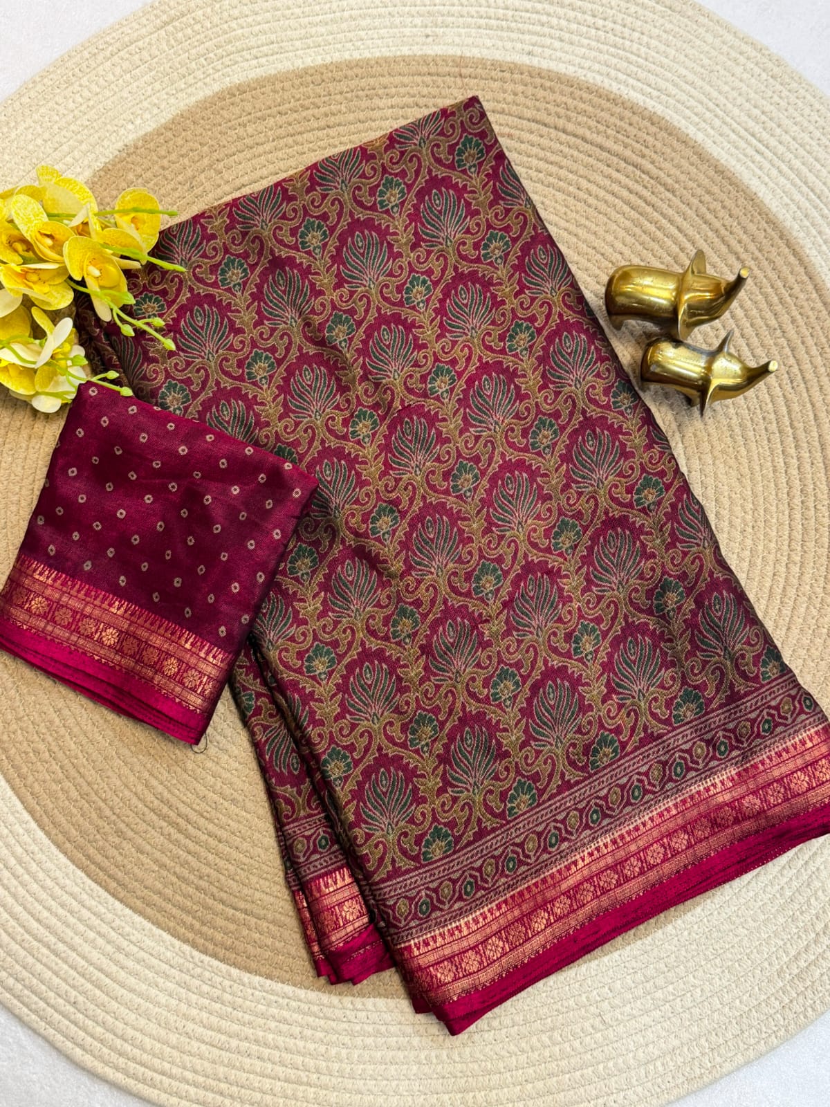 PURE BLACK MUL COTTON SAREE