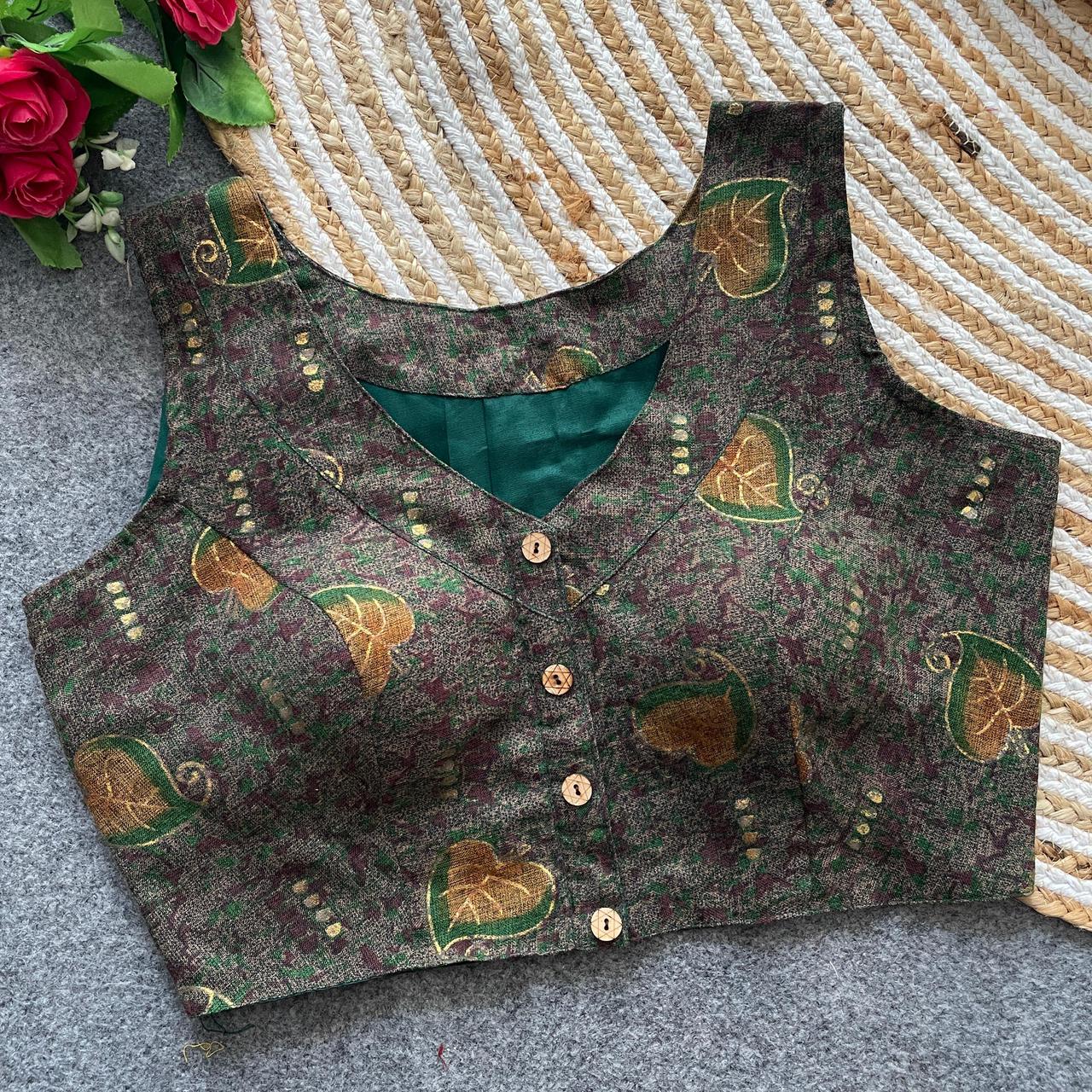 Pure Reyon Cotton ready made blouse