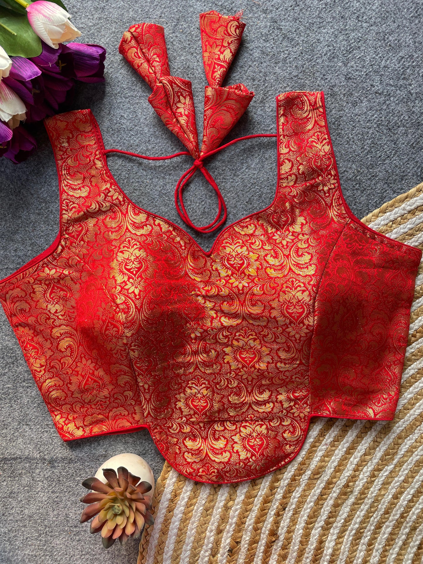 Heavy Jecard ready made blouse