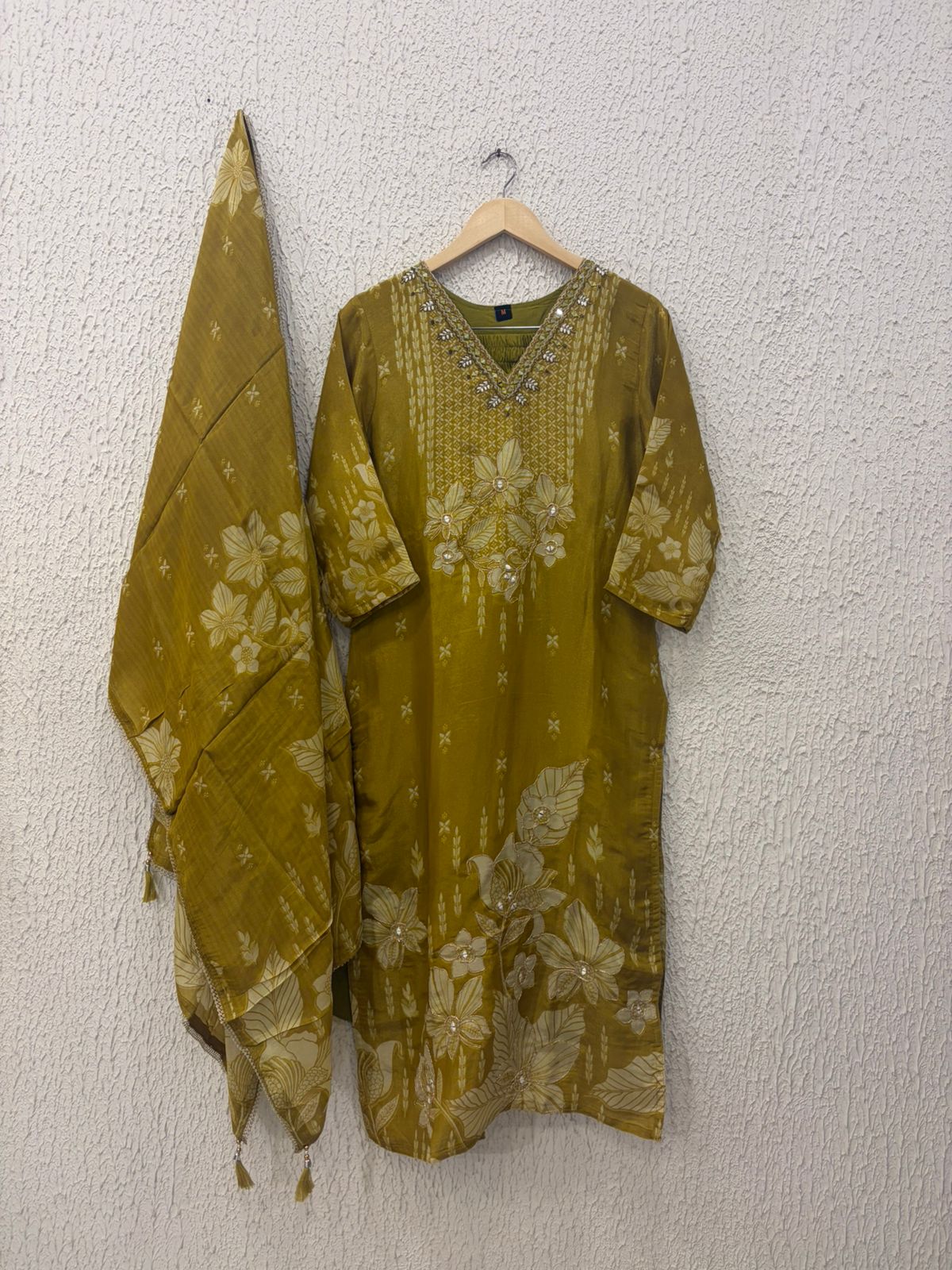 Cotton printed work salwar suit