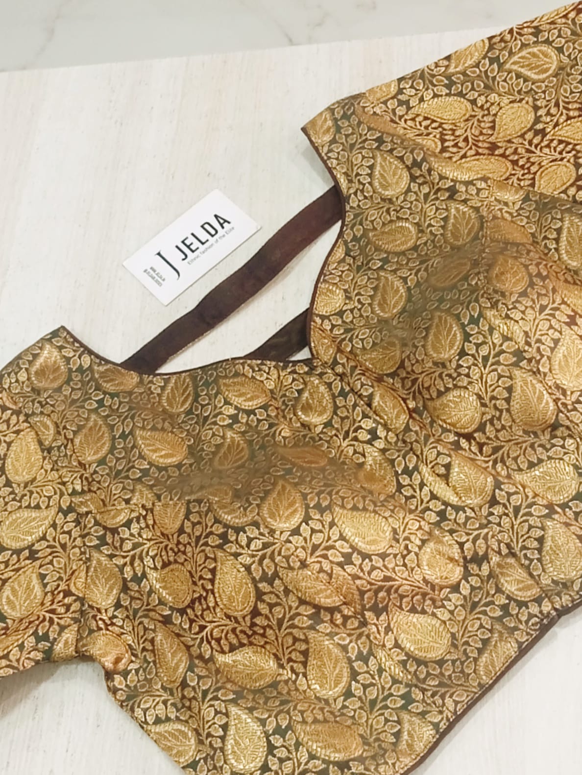 Banaras fabric ready made blouse
