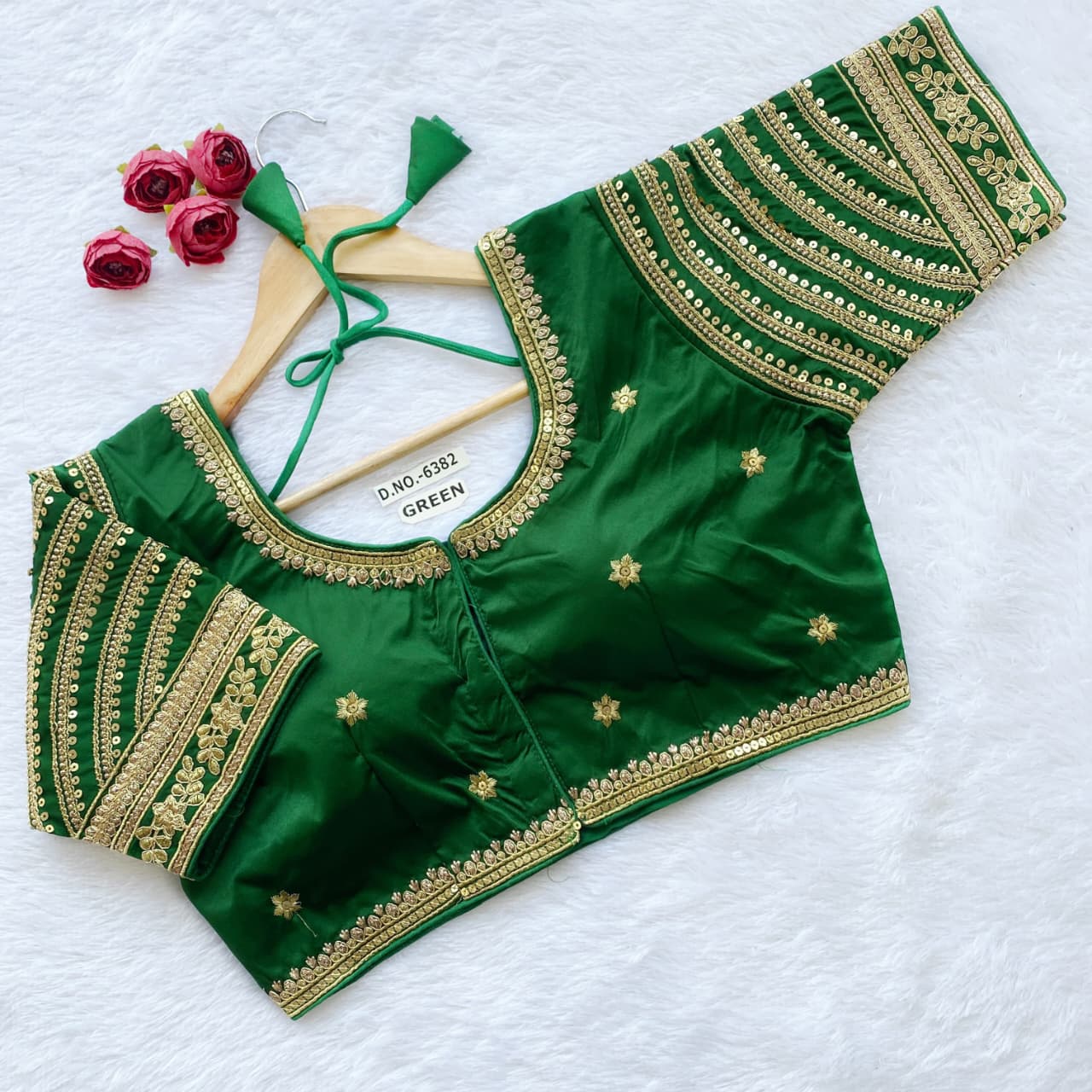 Malai Embroidery ready made blouse