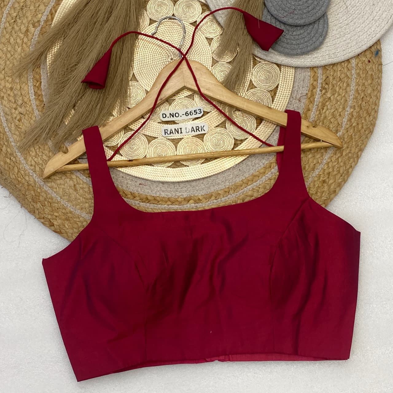 Cotton sleeveless ready made blouse