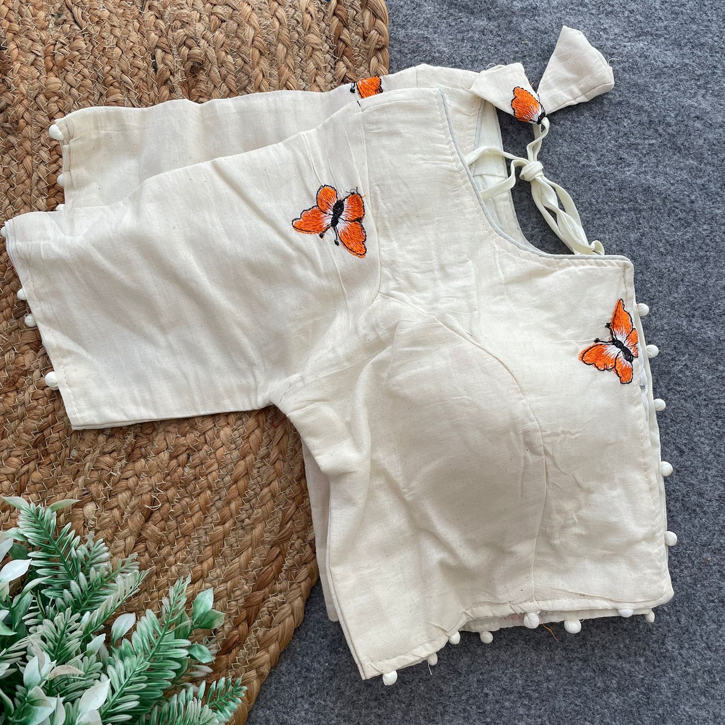 Pure Camric Cotton Diable ready made blouse