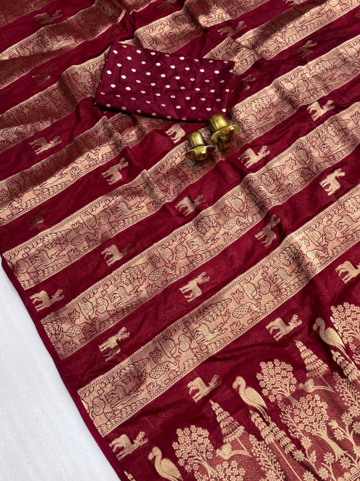 Pure moonga viscose soft silk saree