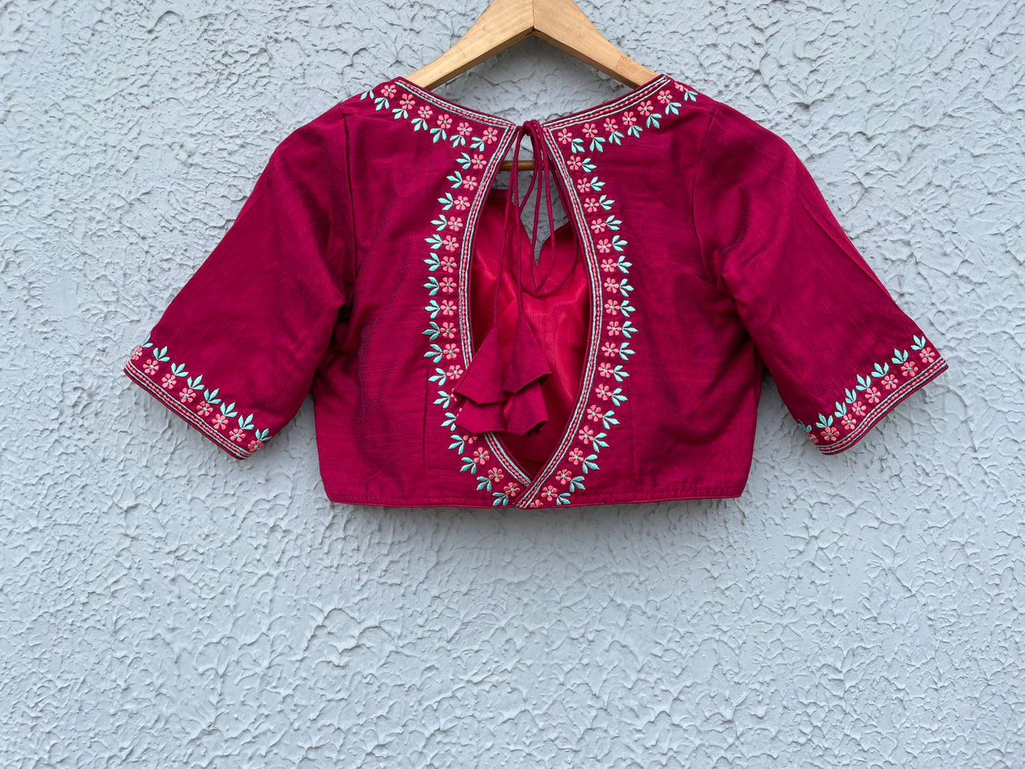Cotton embroidered designer blouses
