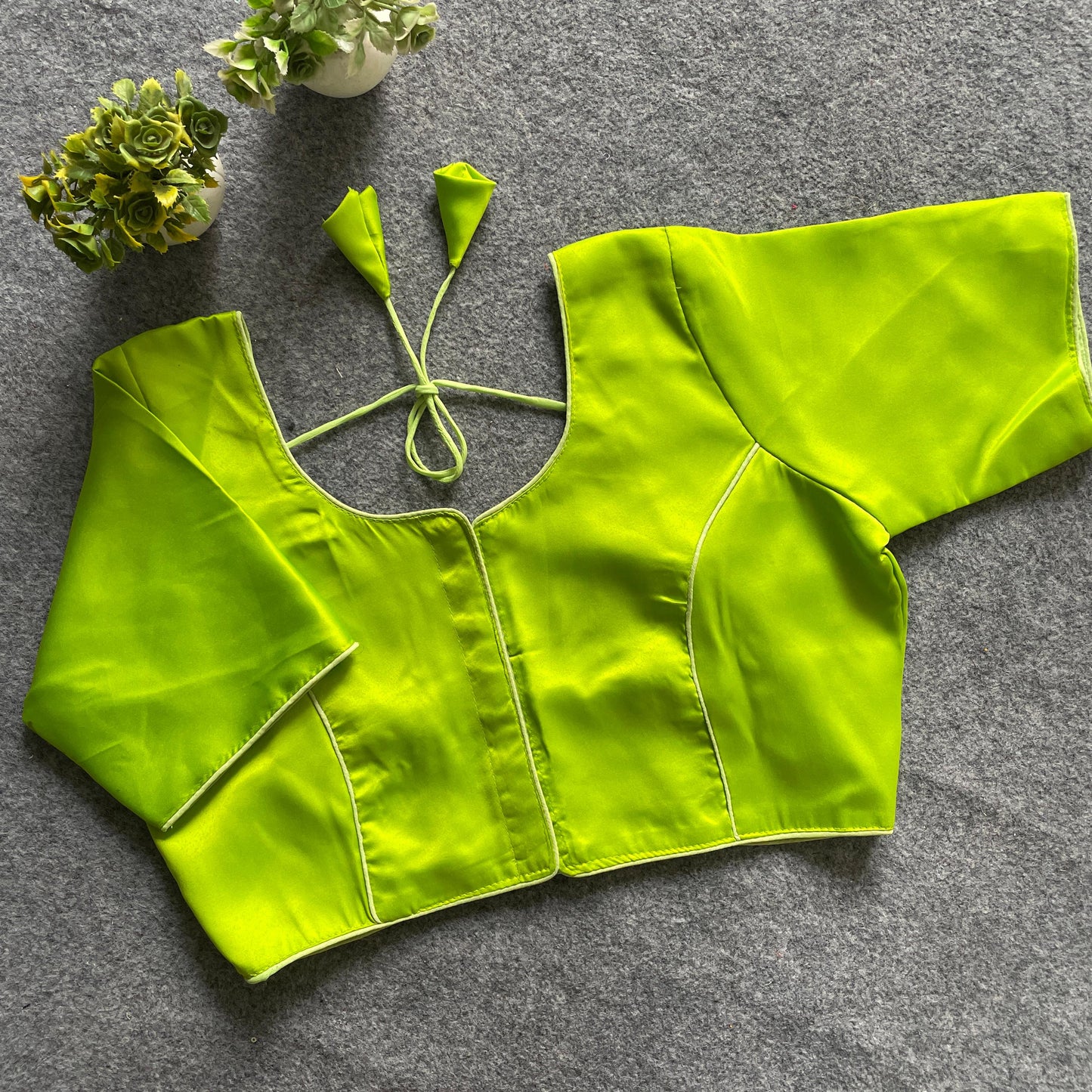 Original Malai Sattin ready made blouse