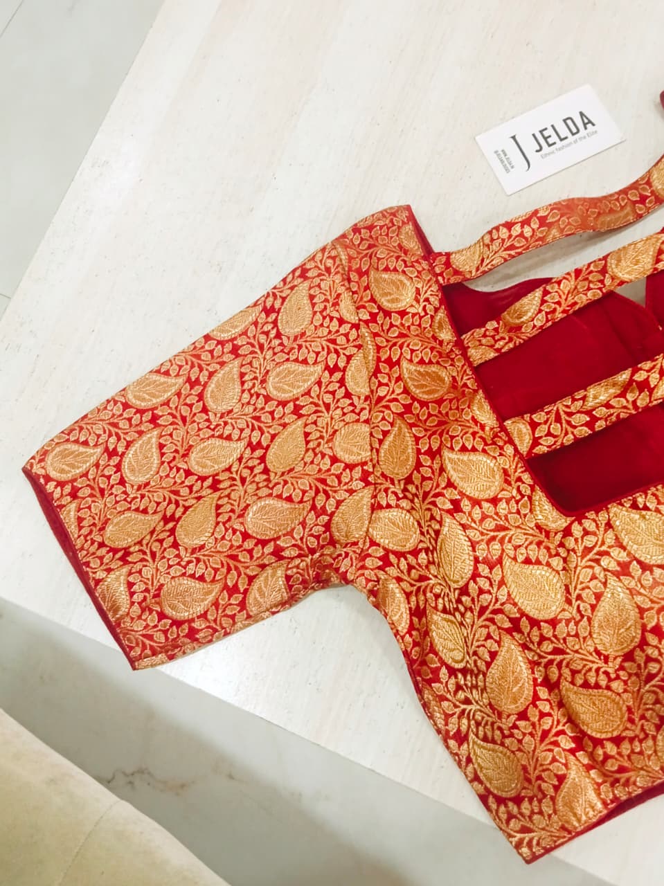 Banaras fabric ready made blouse