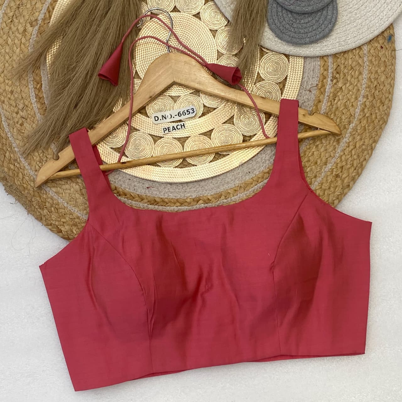 Cotton sleeveless ready made blouse