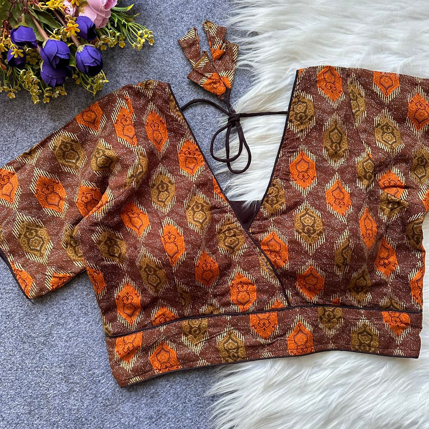 Pure Reyon Cotton ready made blouse