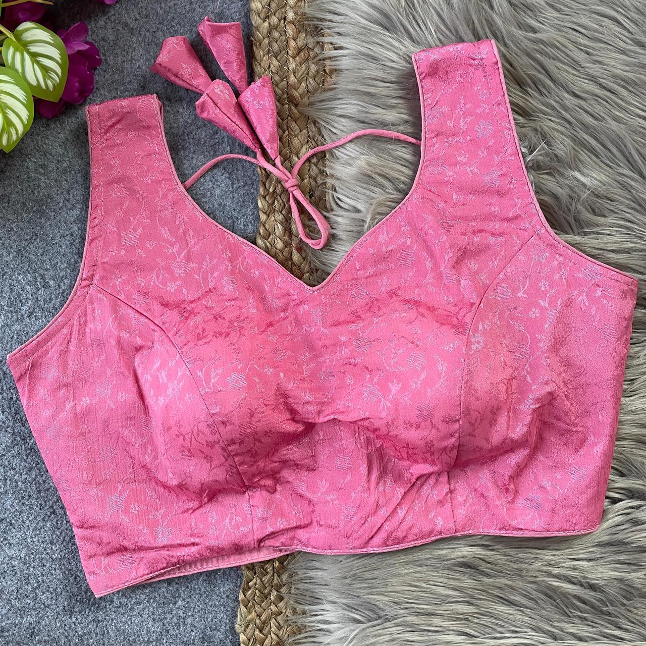 Chinon silk ready made blouse