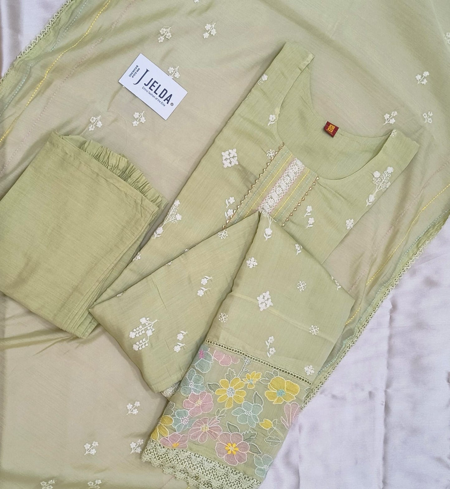 Cotton embroidery work salwar suit
