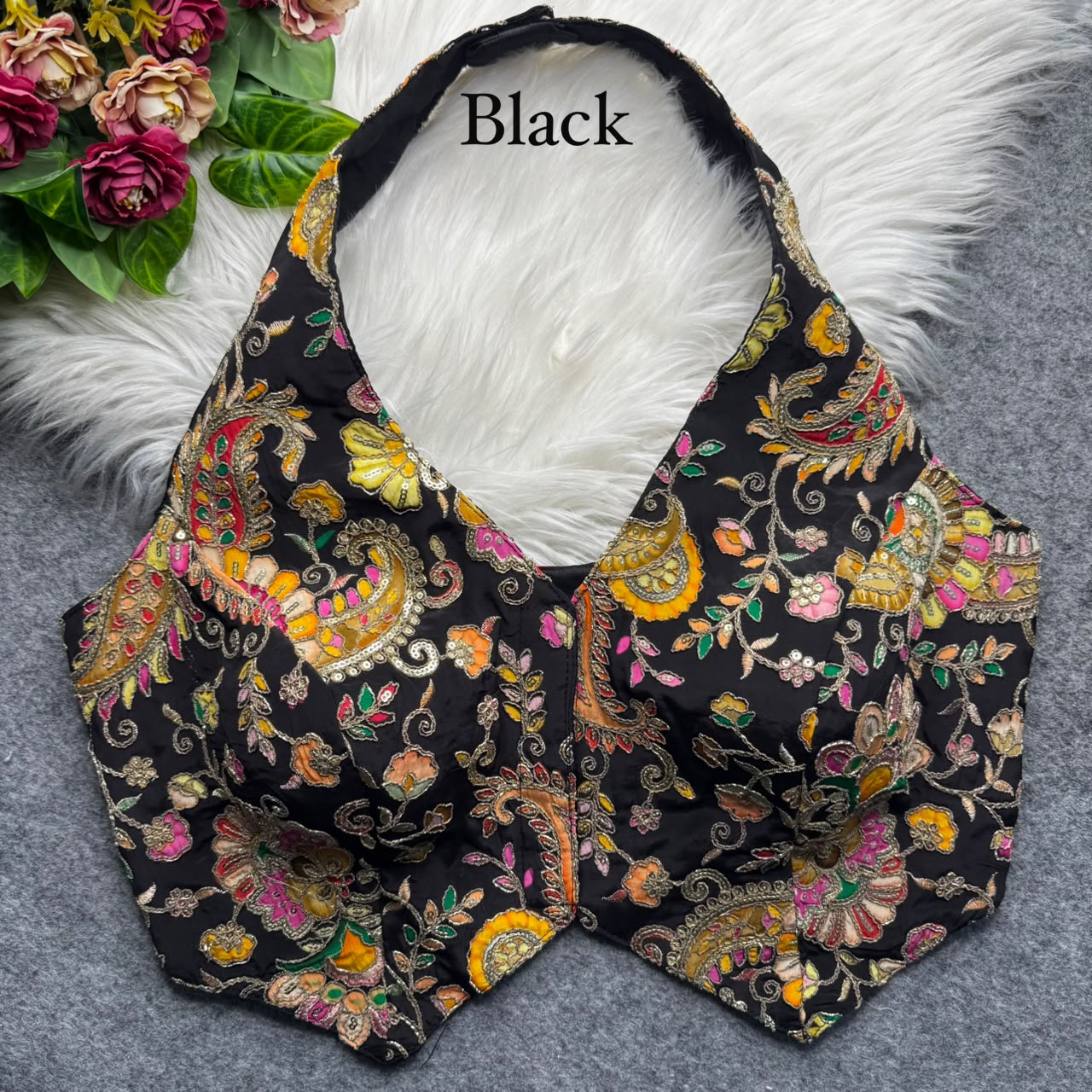 Heavy Position Work ready made blouse