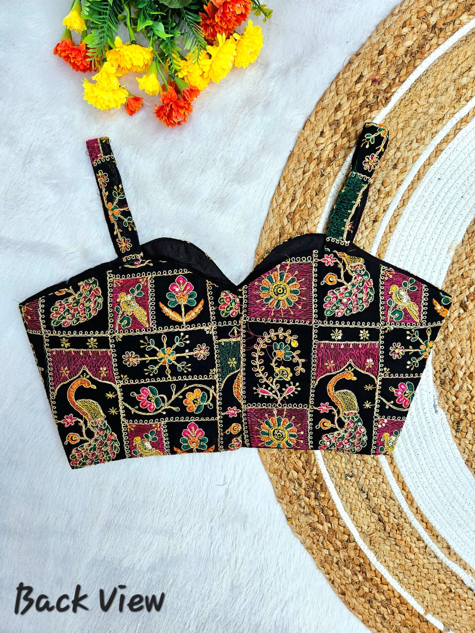 Heavy Spaghetti Bridal Multy & Codding Taar Work ready made blouse