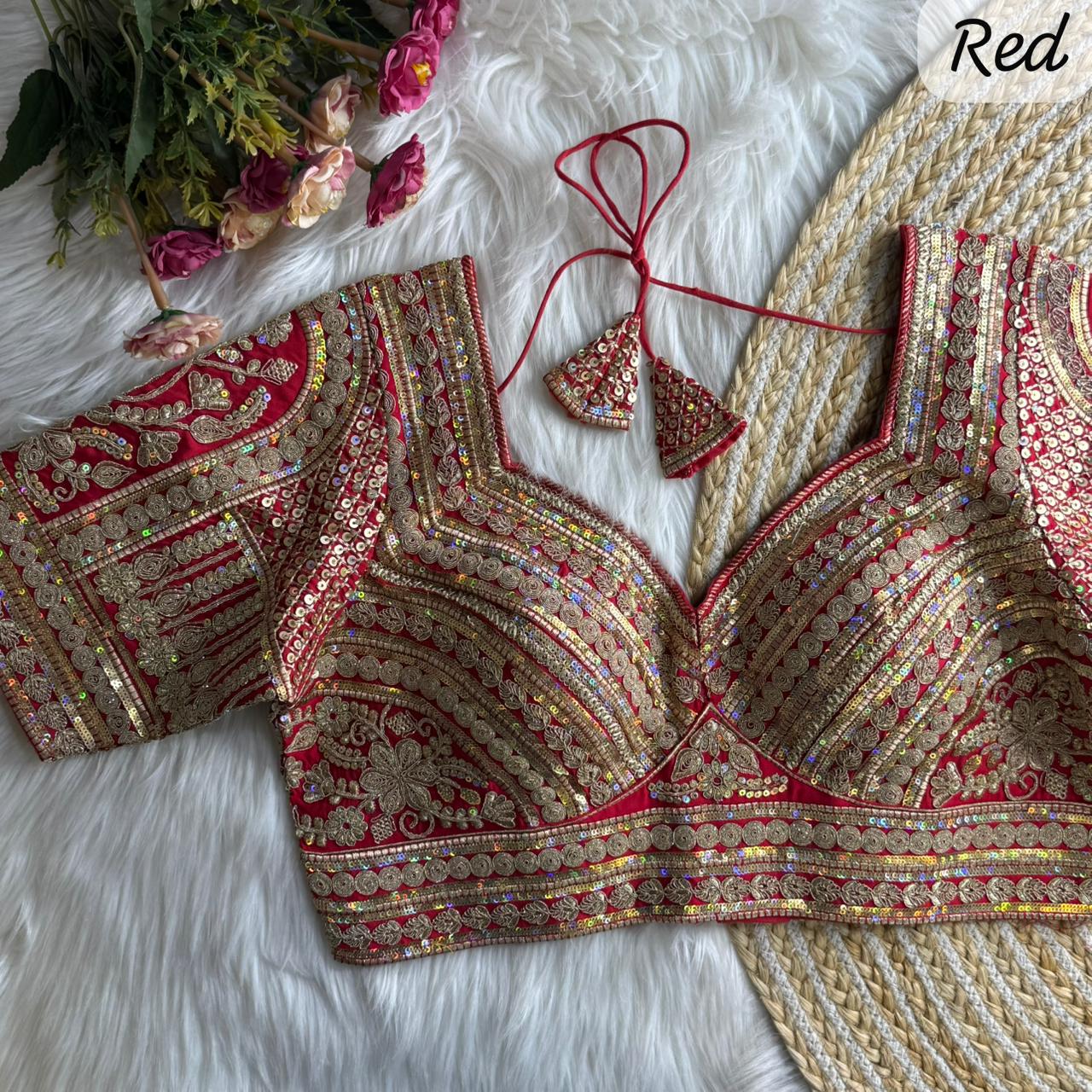 Heavy Pure Soft Roman Silk With Tricot Fuising ready made blouse