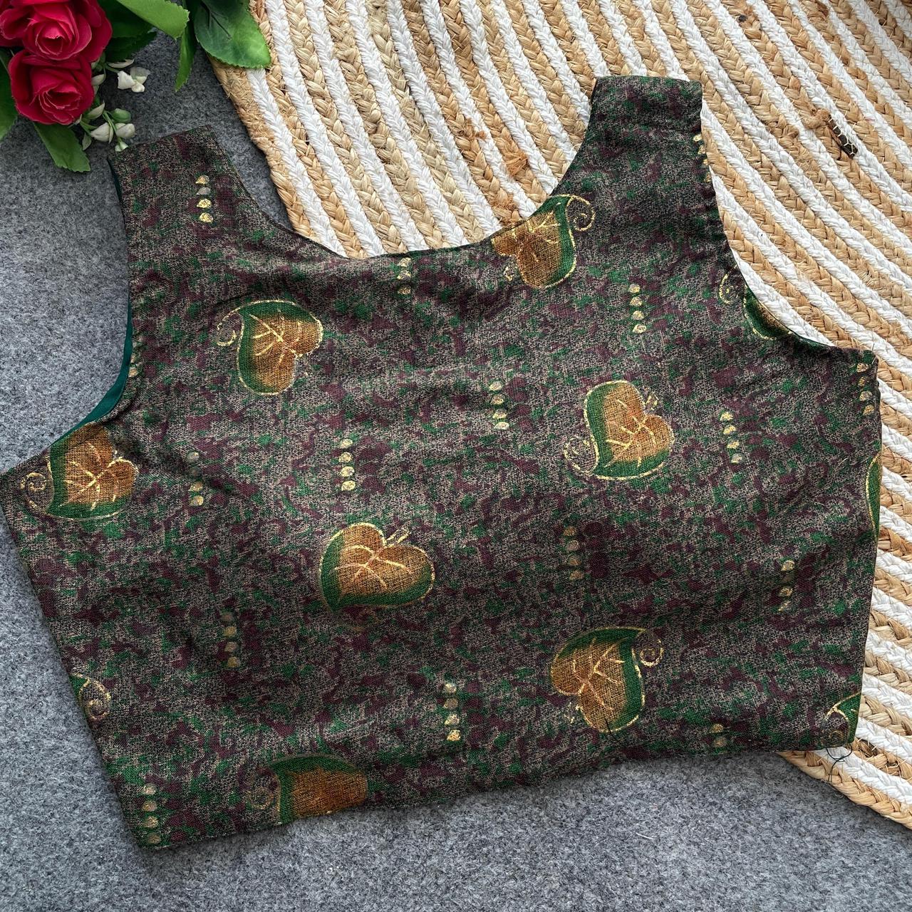 Pure Reyon Cotton ready made blouse