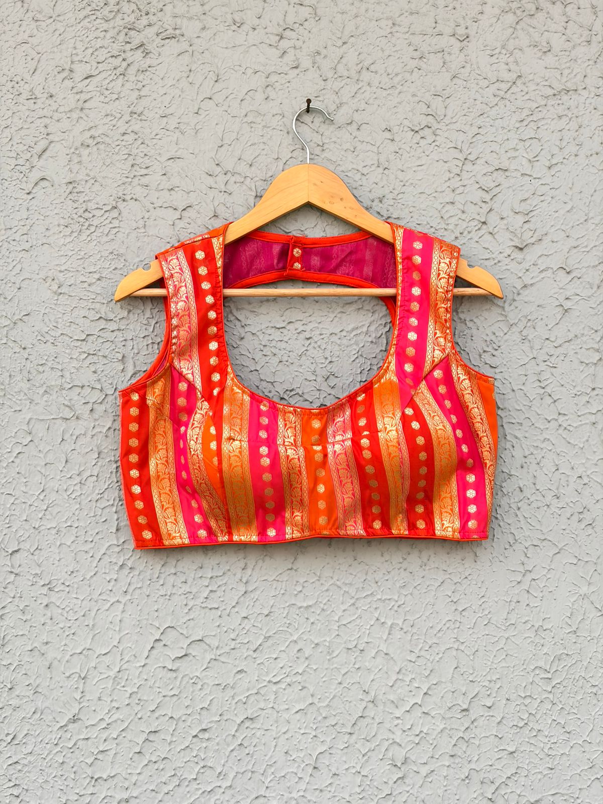 High quality Brocade sleeveless designer blouse