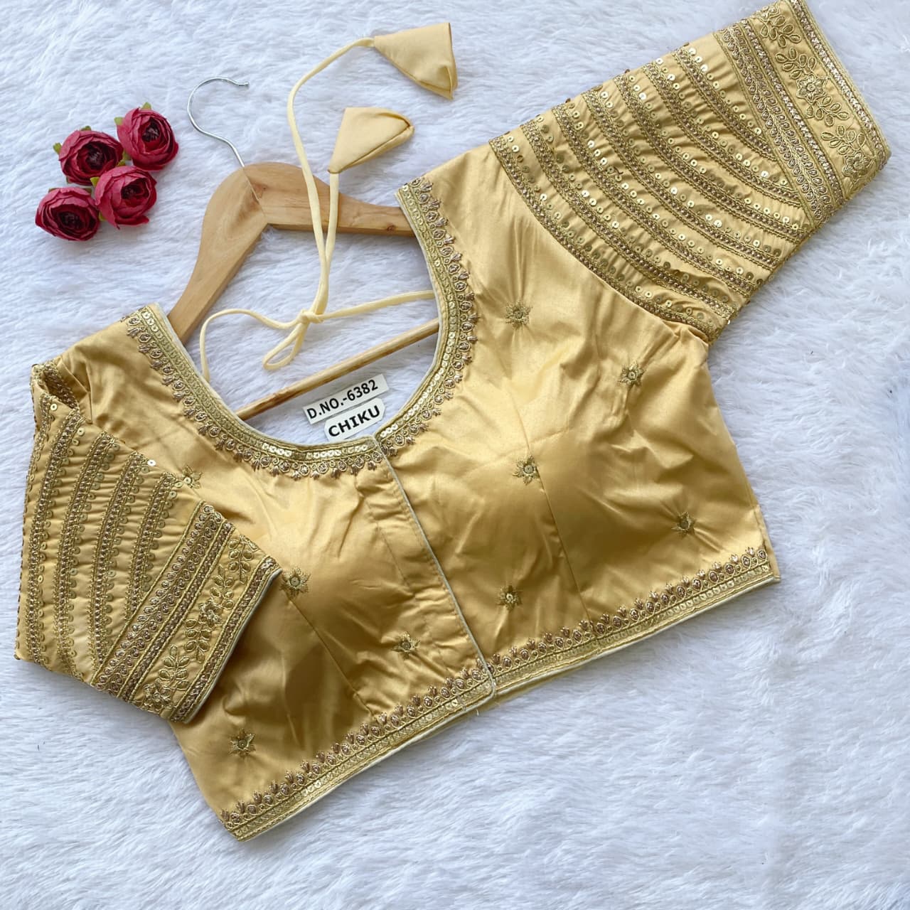 Malai Embroidery ready made blouse