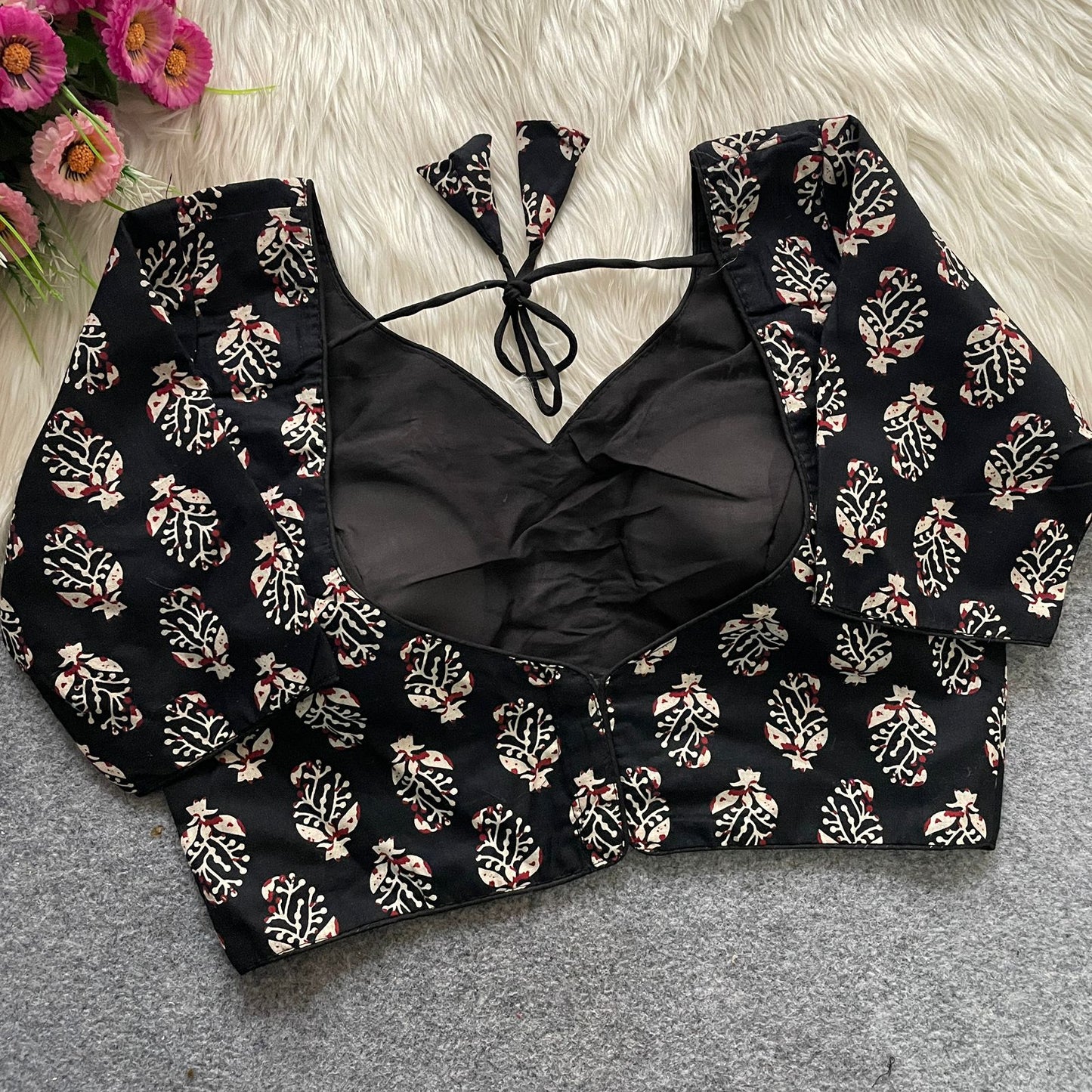 Ajrakh Cotton Galaxy ready made blouse