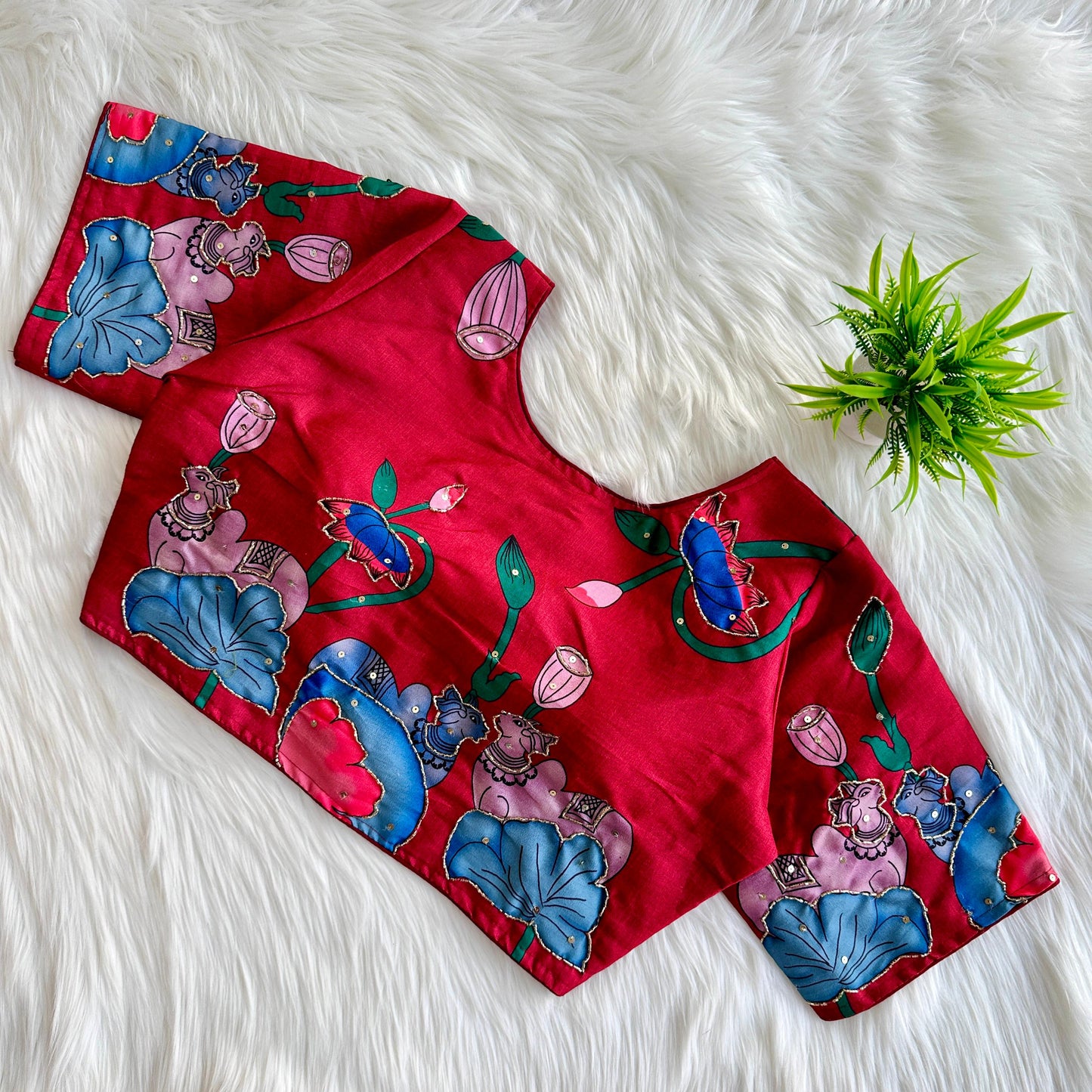 Pure silk fabric - premium ready made blouse
