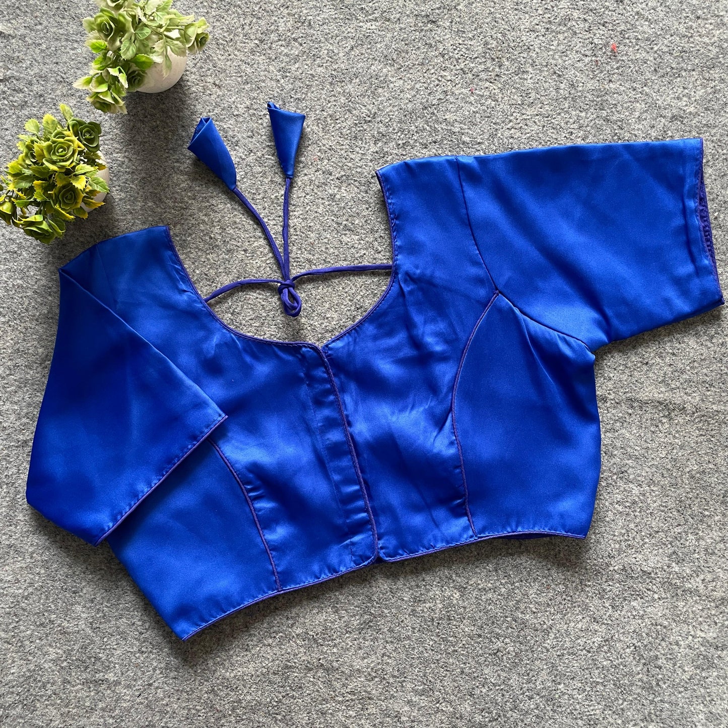Original Malai Sattin ready made blouse
