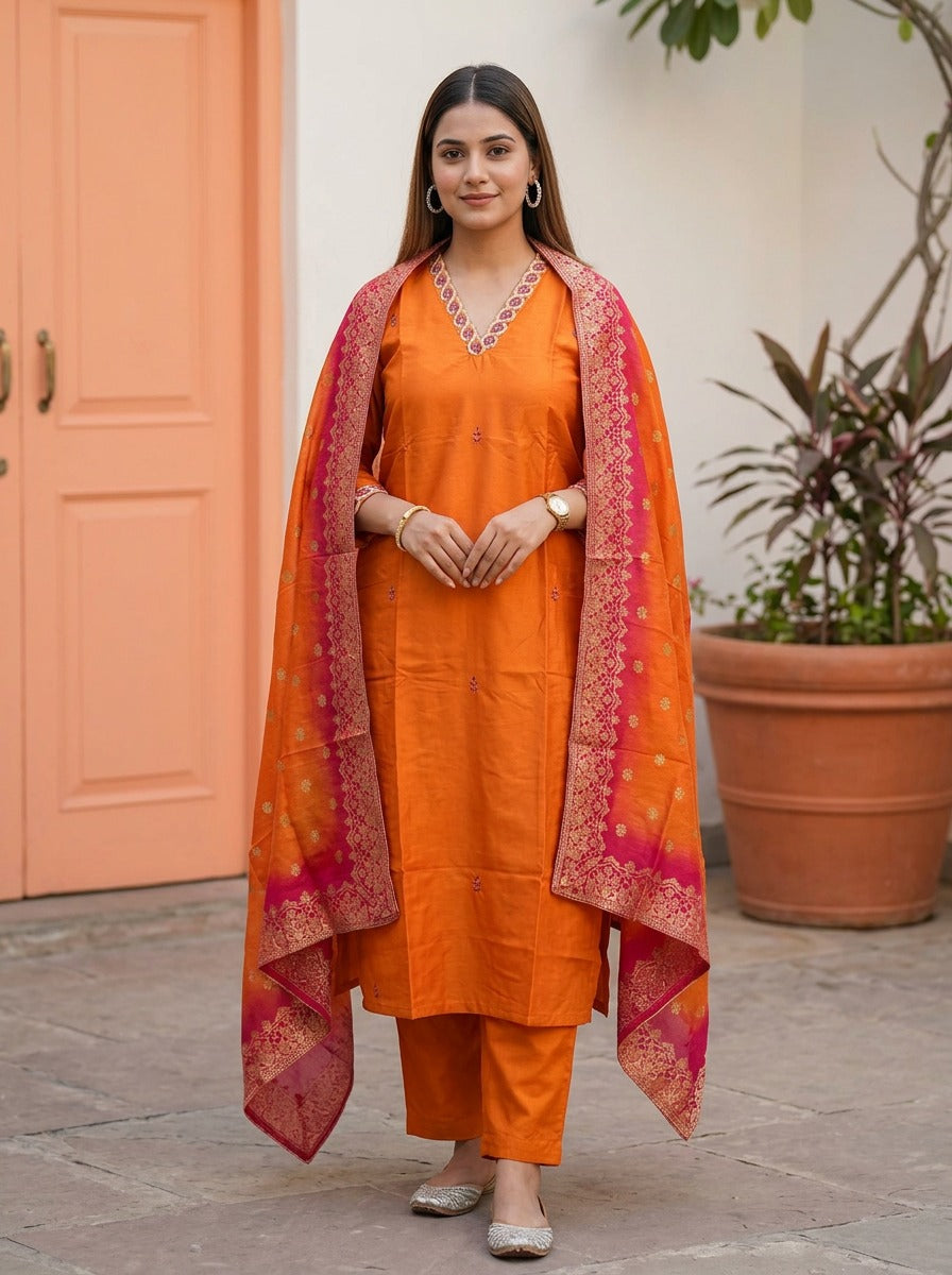 Premium embroidery work salwar suit