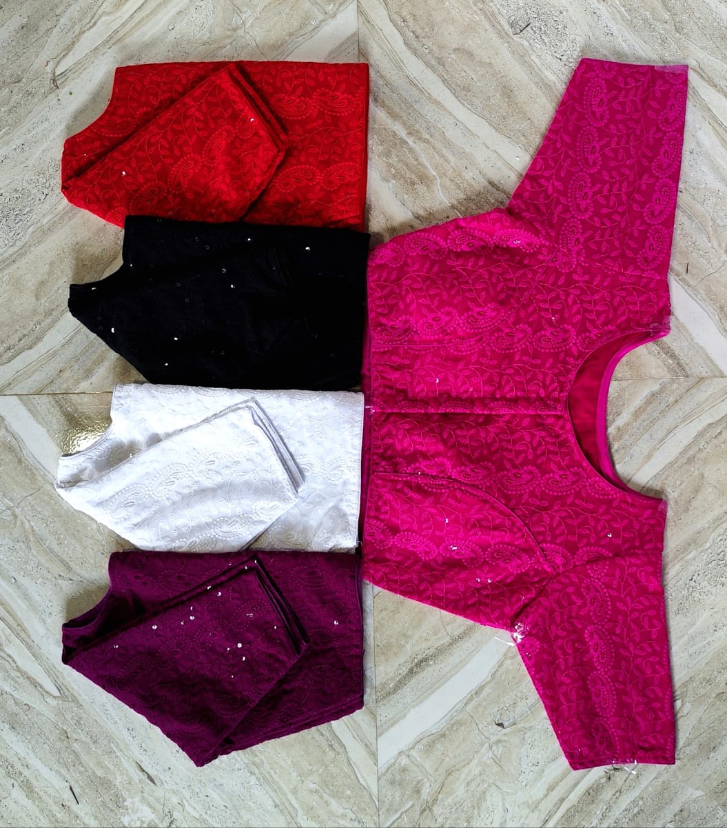 Chikonkari ready made blouse