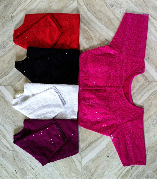 Chikonkari ready made blouse