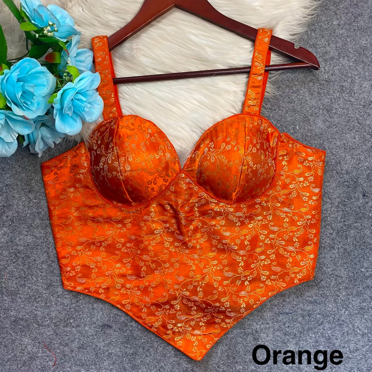 Special Banarasi Minakari Silk Codset Pattern Fancy ready made blouse