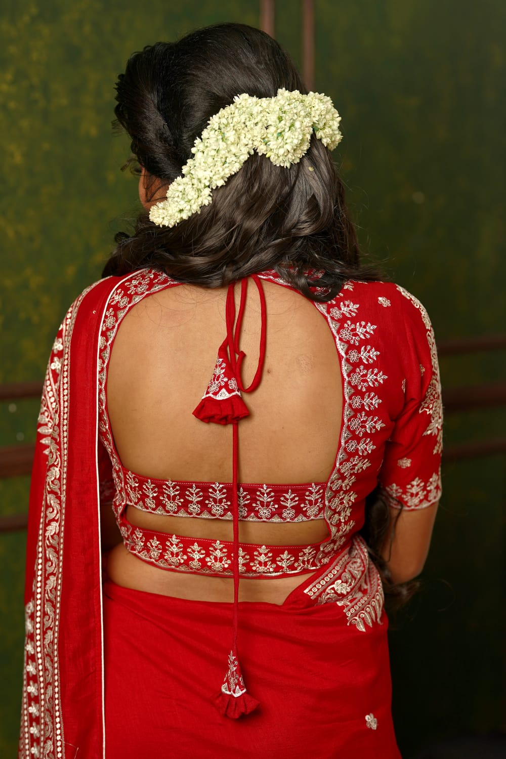 Vichitra silk ready made blouse