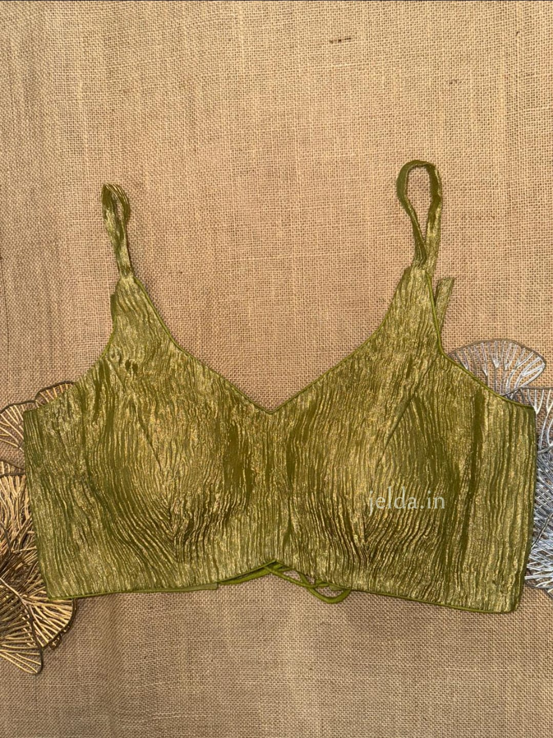 Premium Plain Sleeveless v neck with noodles straps Blouses – Silk Fabric
