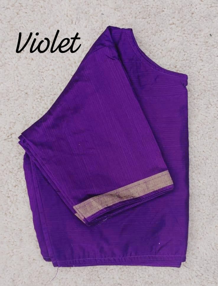 Ghicha silk boatneck ready made blouse