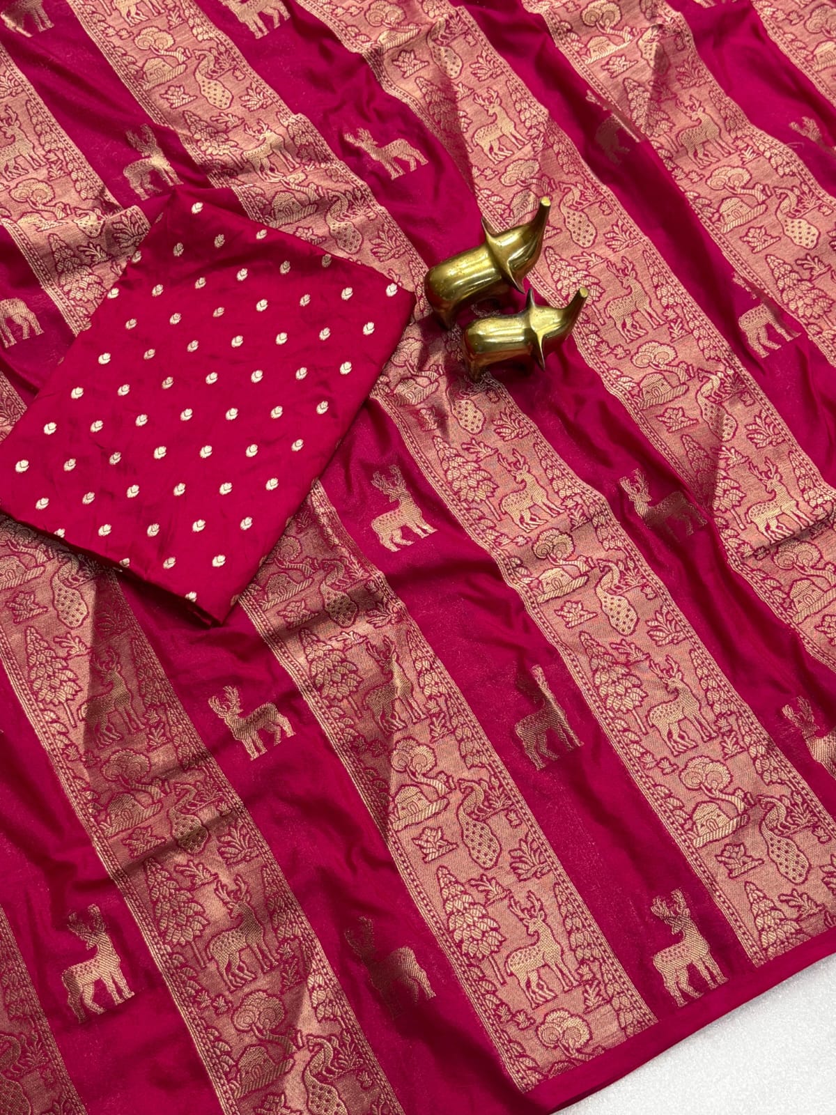 Pure moonga viscose soft silk saree