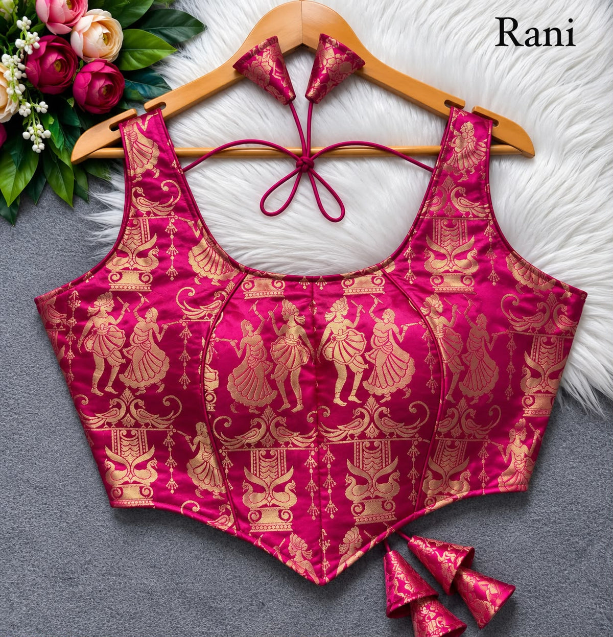 Heavy King Khab Banarasi With Tricot Fuising ready made blouse