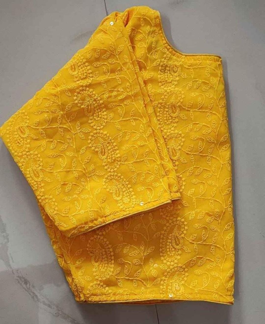 Chikonkari ready made blouse
