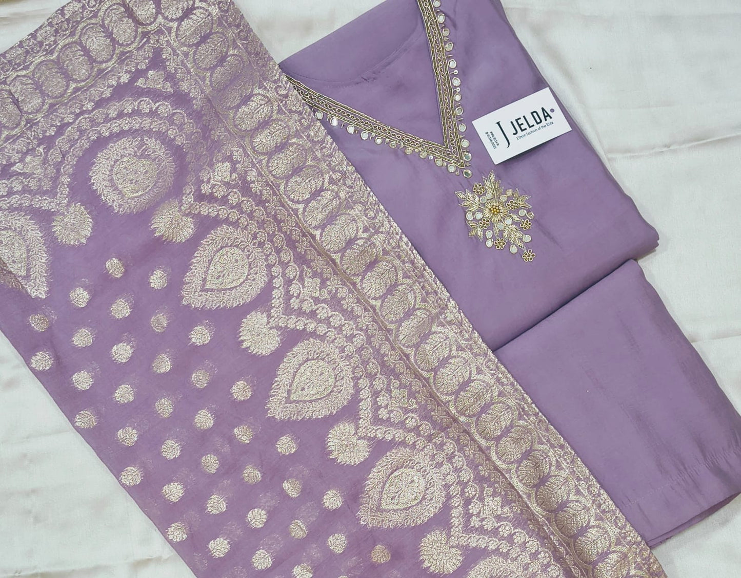 Zari work salwar suit