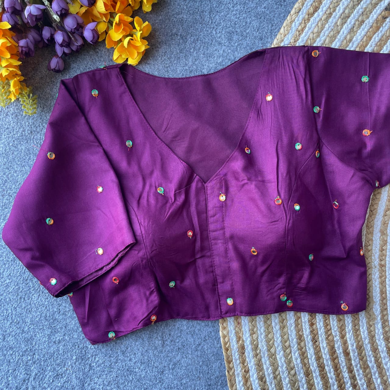 Reyon Cotton ready made blouse