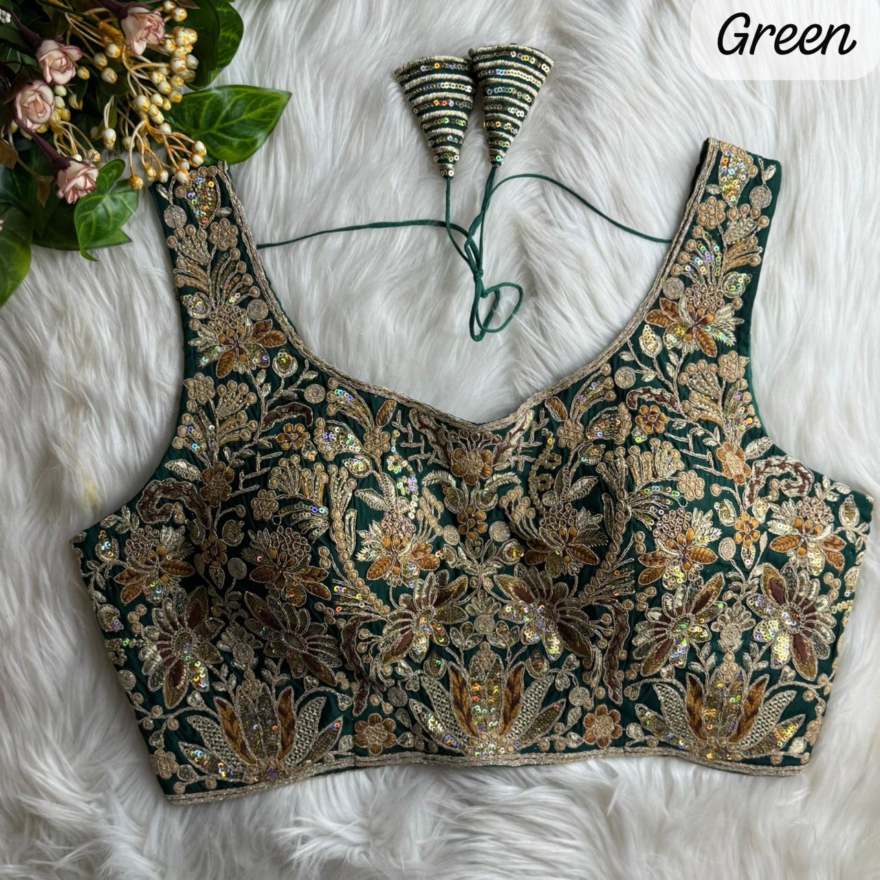 Heavy Pure Soft Roman Silk With Tricot Fuising ready made blouse