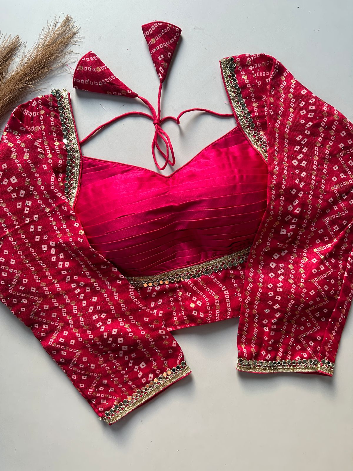 Cotton silk ready made blouse