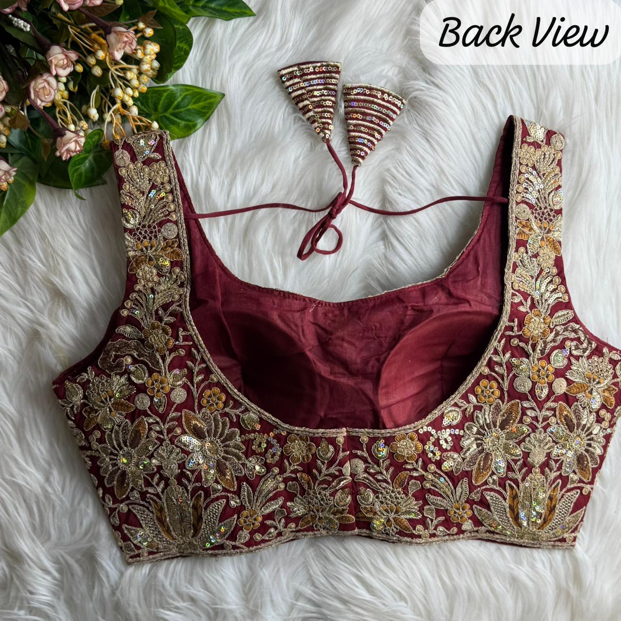 Heavy Pure Soft Roman Silk With Tricot Fuising ready made blouse