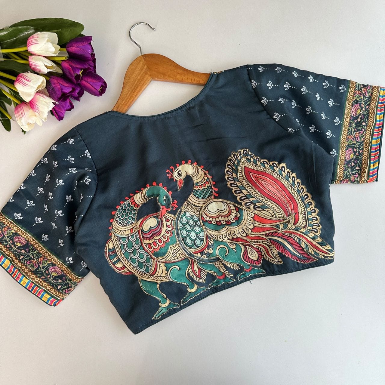 Pure Cotton Hand work ready made blouse
