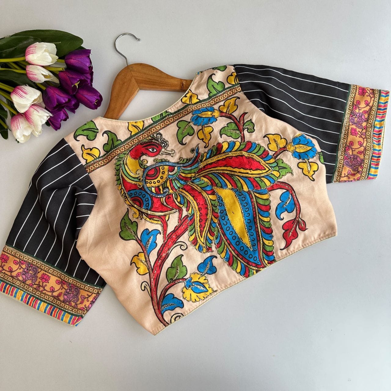 Pure Cotton Hand work ready made blouse