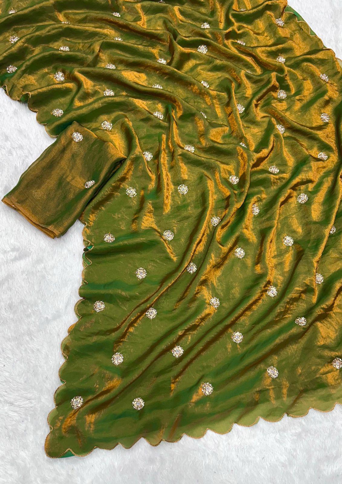 Fandy Sattin saree
