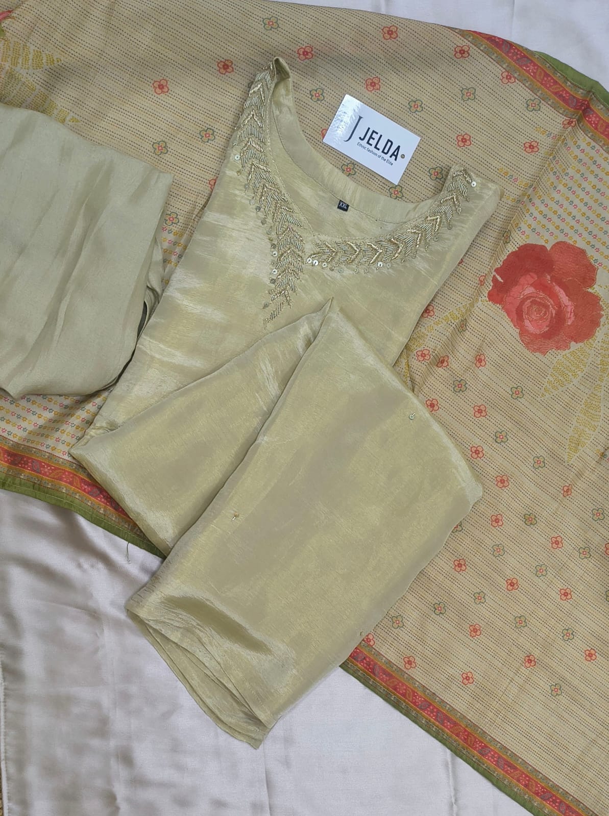 Exclusive pearl and jumki work salwar suit