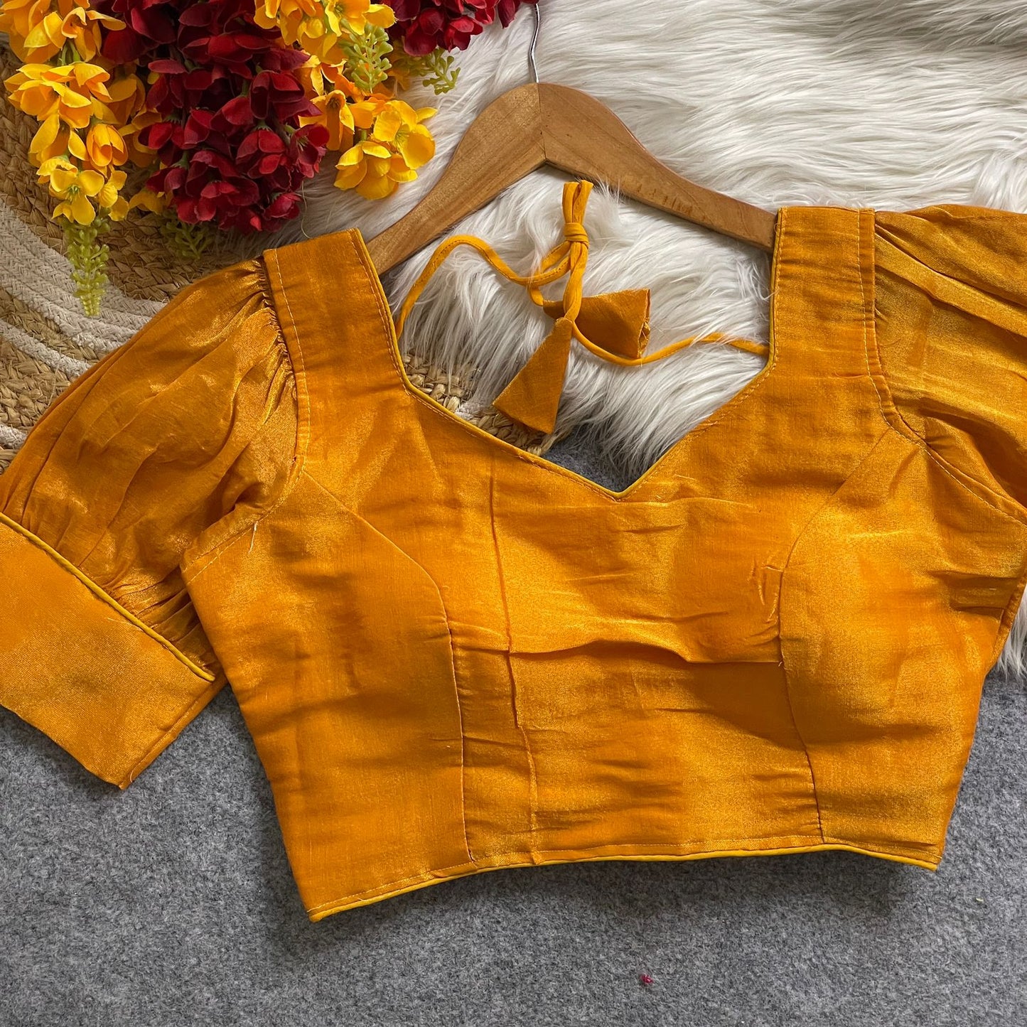 Pure Erode Silk Cotton ready made blouse