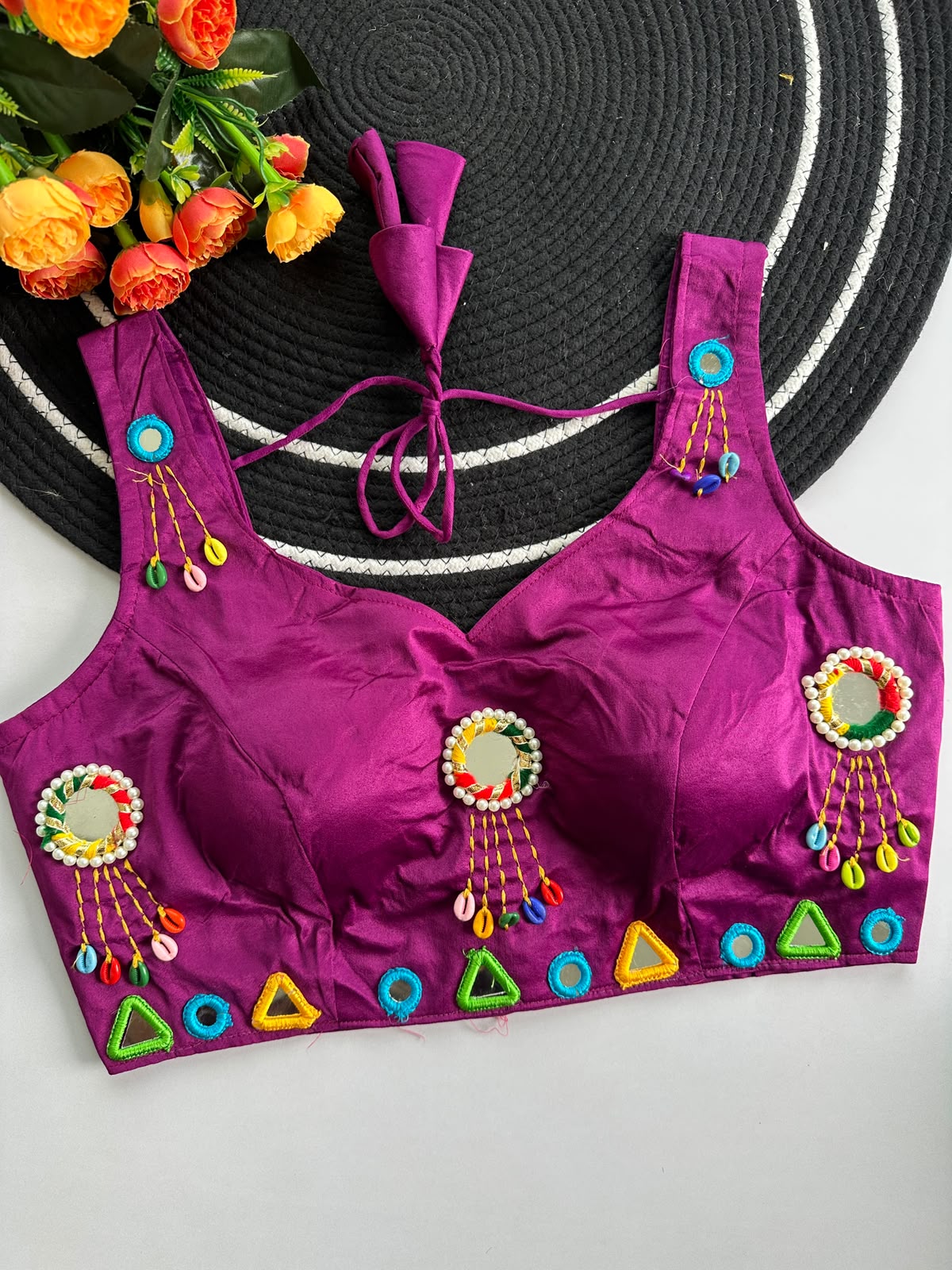 Pure Raw Silk ready made blouse