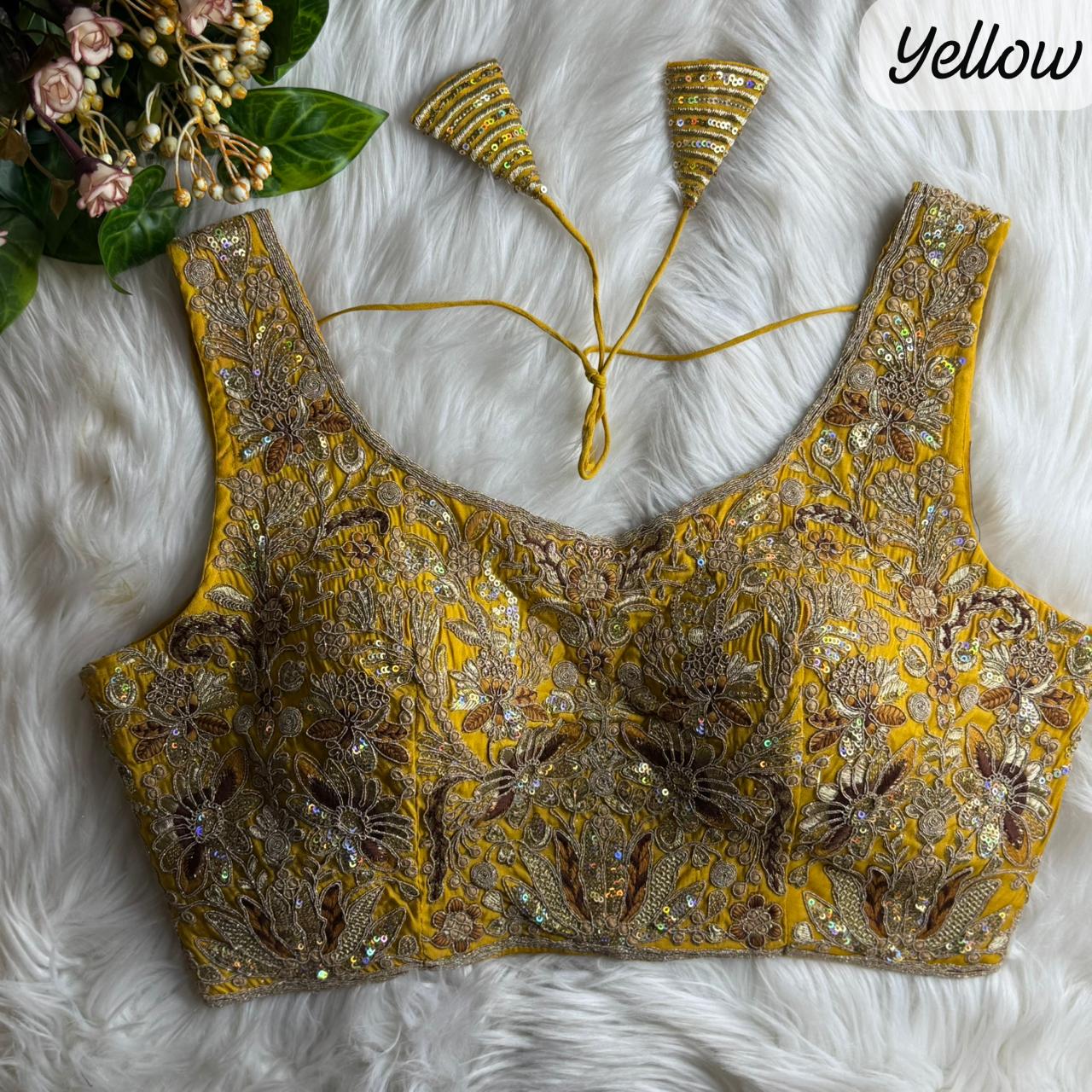 Heavy Pure Soft Roman Silk With Tricot Fuising ready made blouse