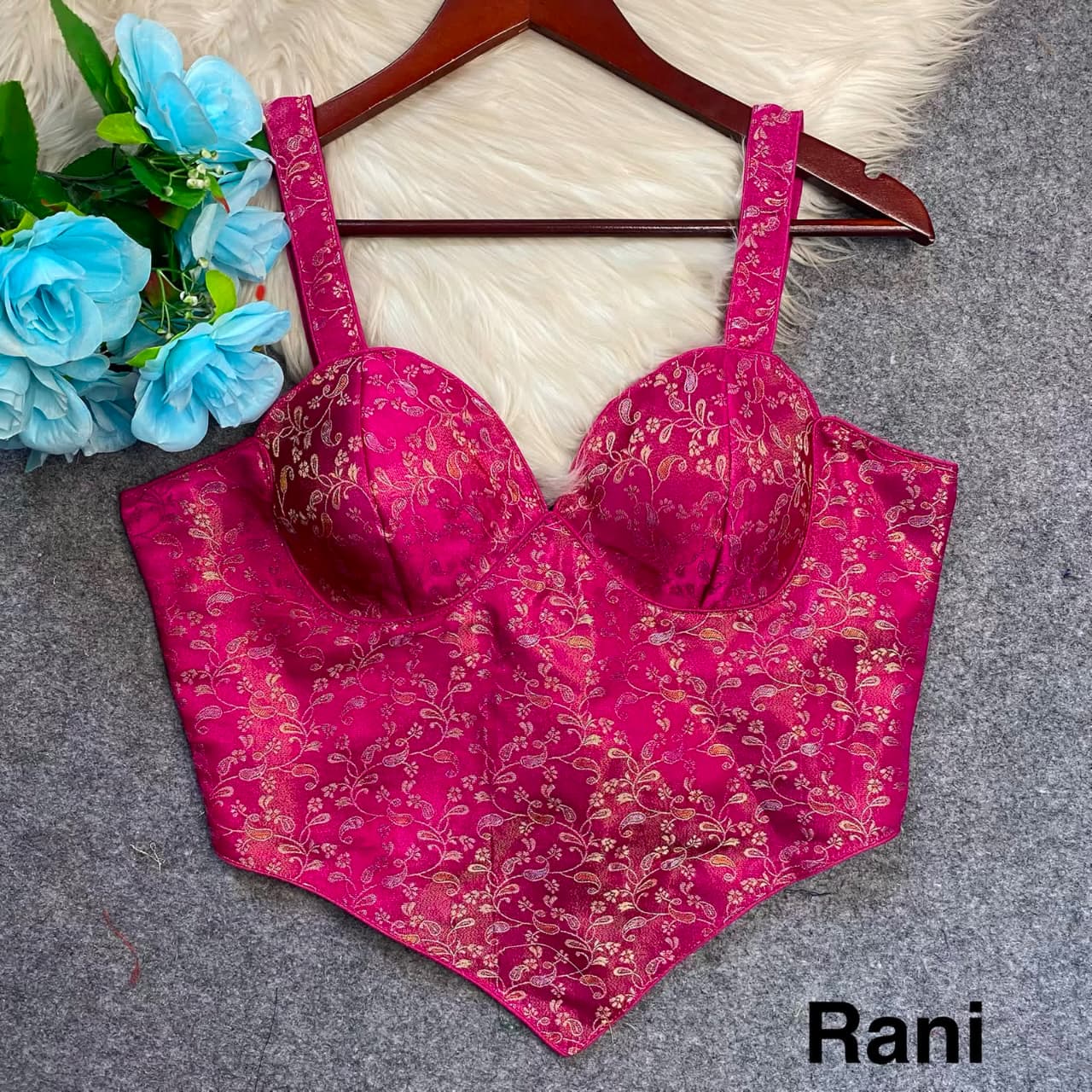 Special Banarasi Minakari Silk Codset Pattern Fancy ready made blouse