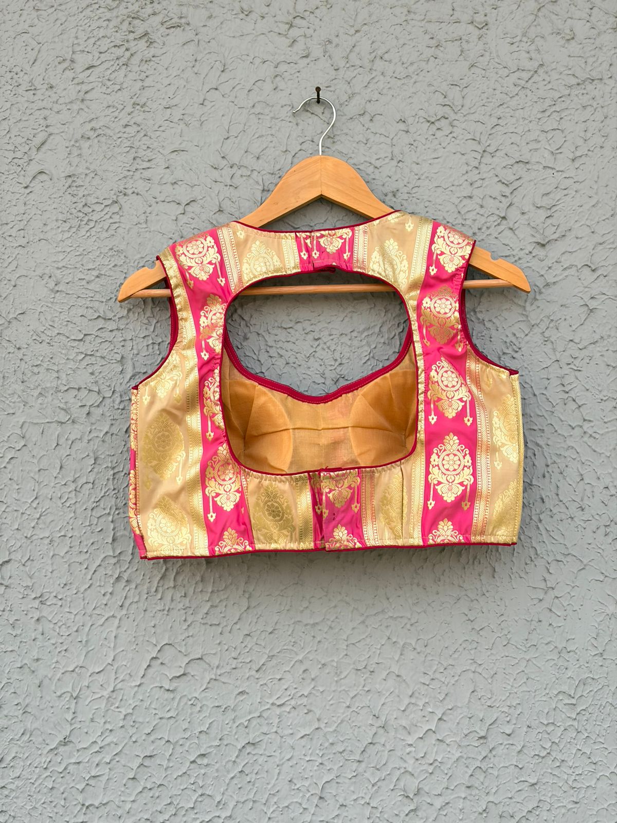 High quality Brocade sleeveless designer blouse