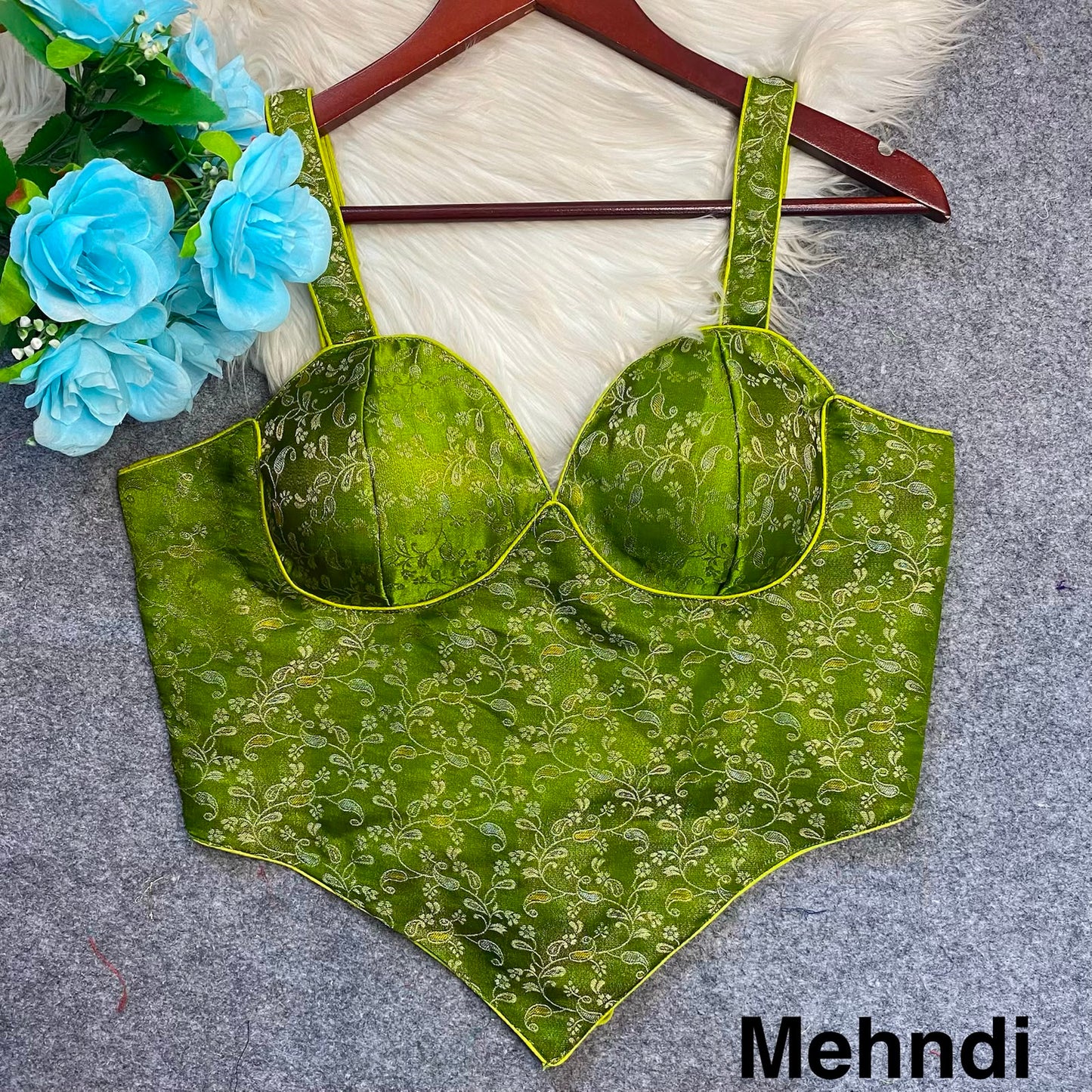 Special Banarasi Minakari Silk Codset Pattern Fancy ready made blouse